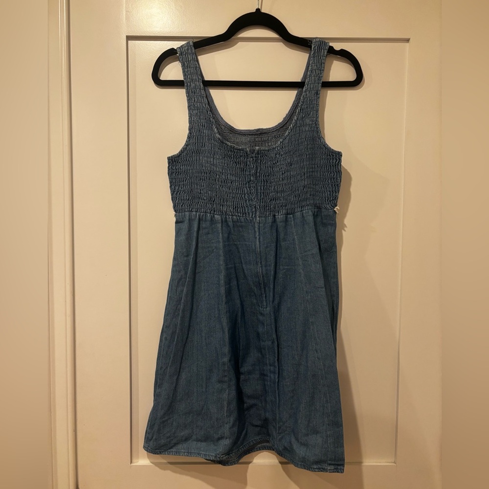 Vintage California Concepts Denim Sundress – 90s Jean Dress Retro - Picture 4 of 6